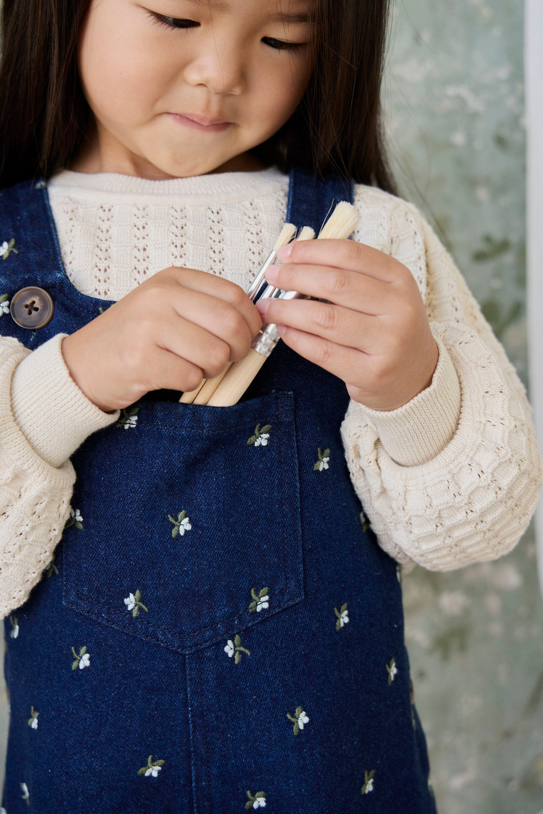 Dorian Overall - Lisa Indigo Childrens Overall from Jamie Kay USA