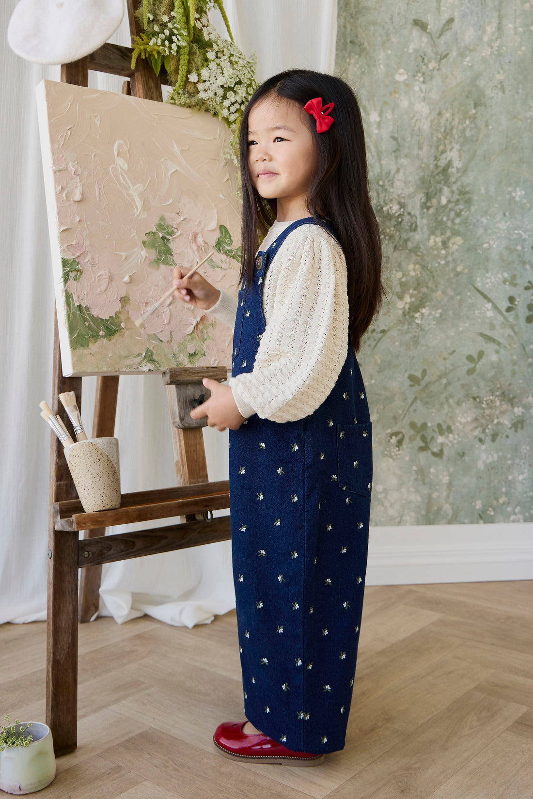 Dorian Overall - Lisa Indigo Childrens Overall from Jamie Kay USA