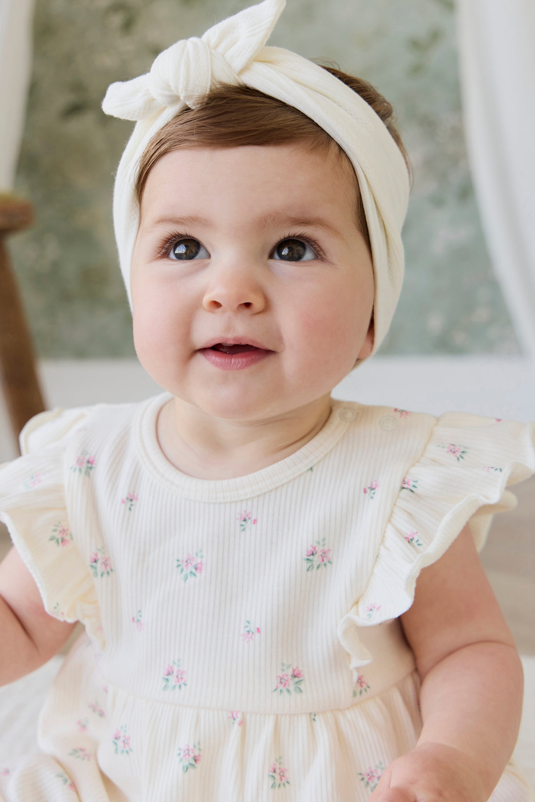 Organic Cotton Rib Elianna Playsuit - Emma Whisper Childrens Playsuit from Jamie Kay USA