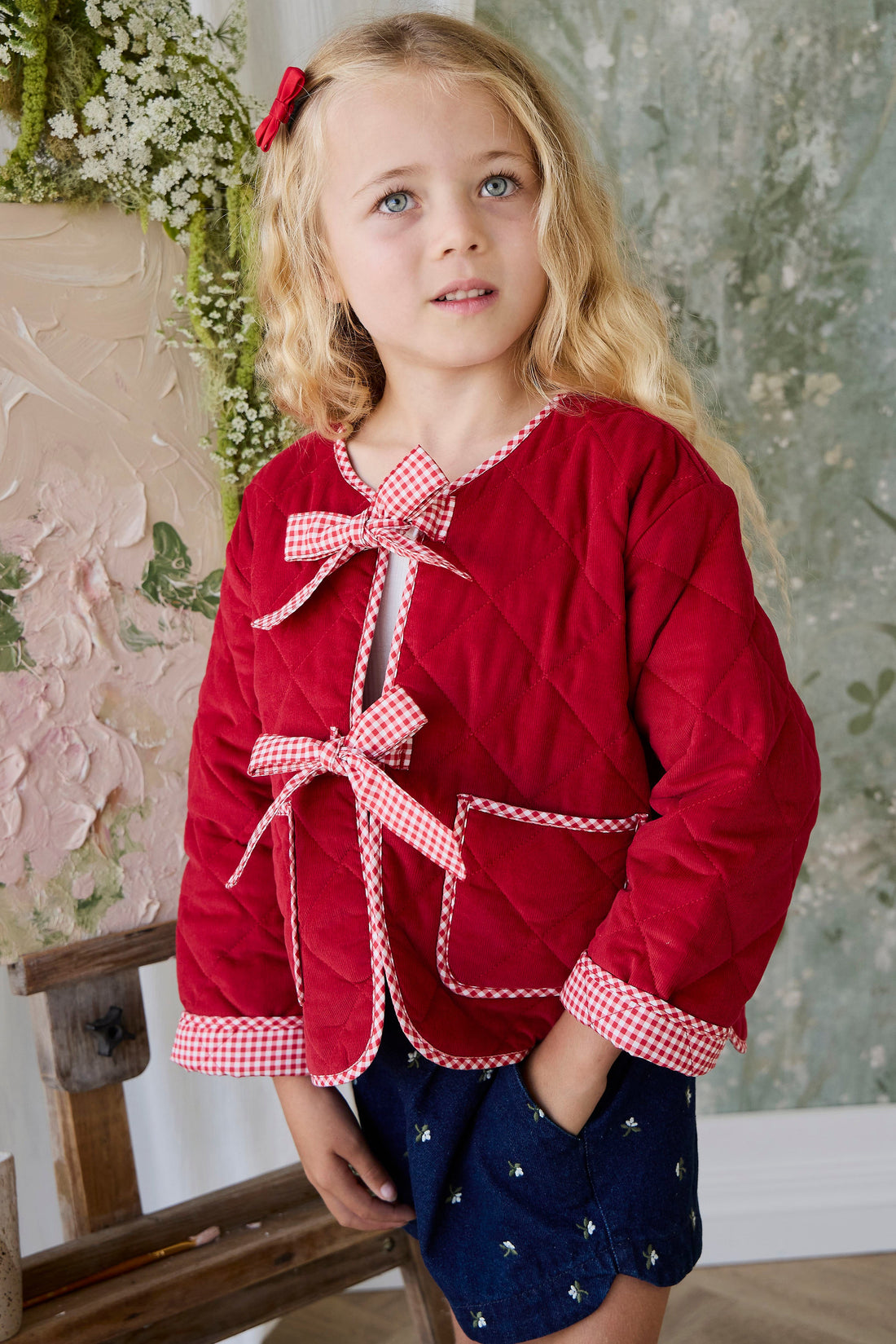 Winslet Jacket - Ribbon Childrens Jacket from Jamie Kay USA