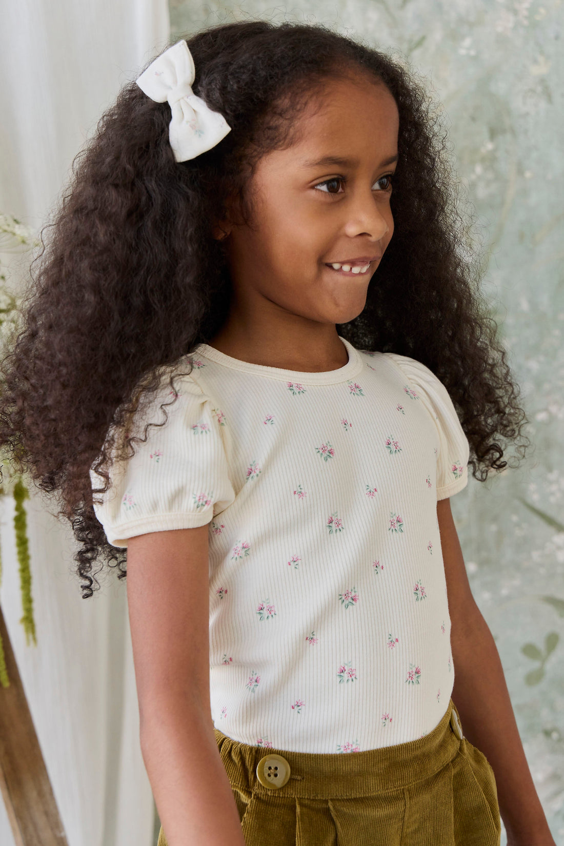 Organic Cotton Desiree Bow - Solange Snow Childrens Bow from Jamie Kay USA