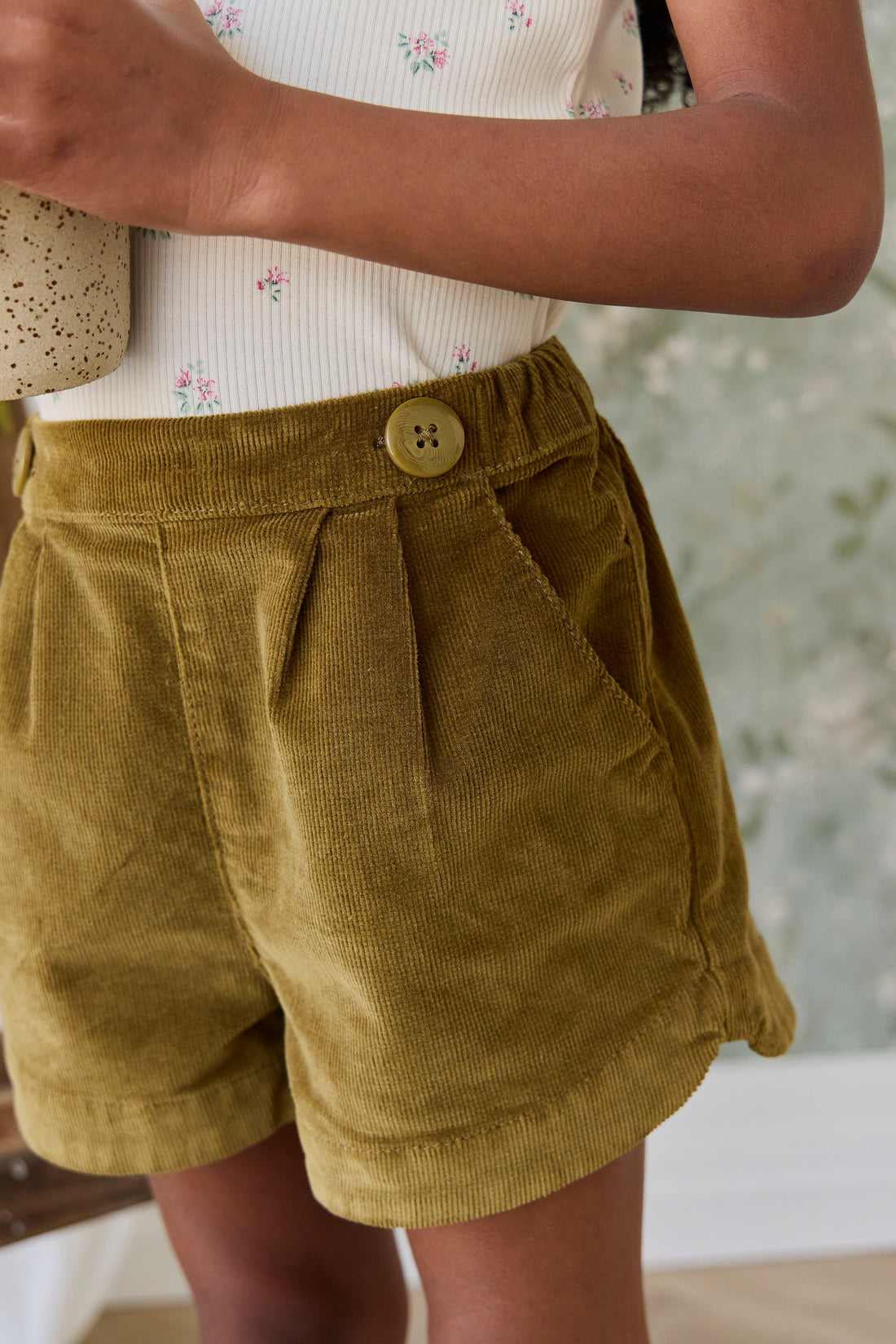 Jardine Short - Chrysanthemum Childrens Shorts from Jamie Kay USA