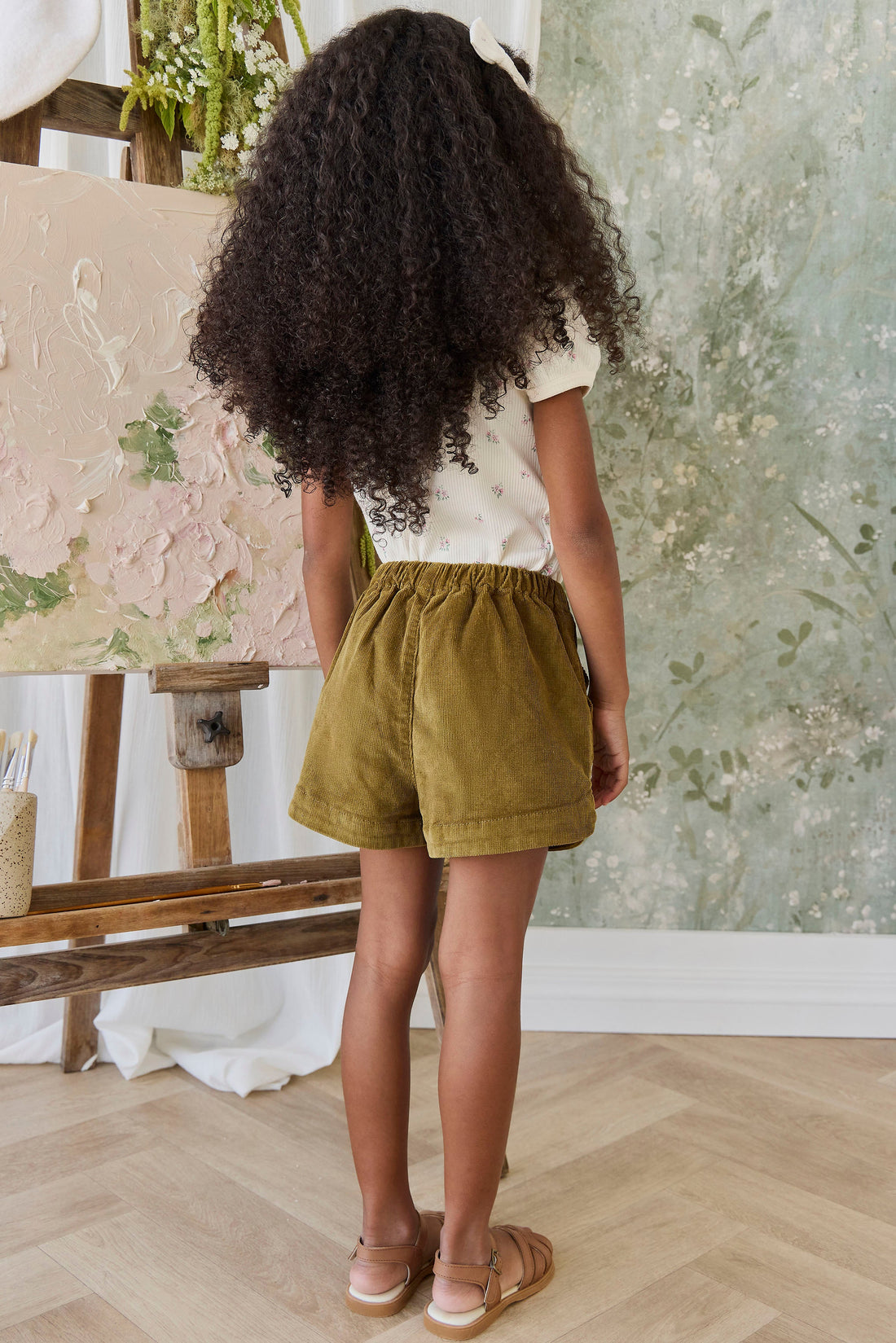 Jardine Short - Chrysanthemum Childrens Shorts from Jamie Kay USA