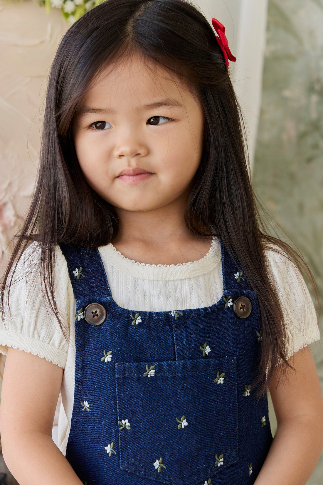 Organic Cotton Pointelle Rhea Top - Parchment Childrens Top from Jamie Kay USA