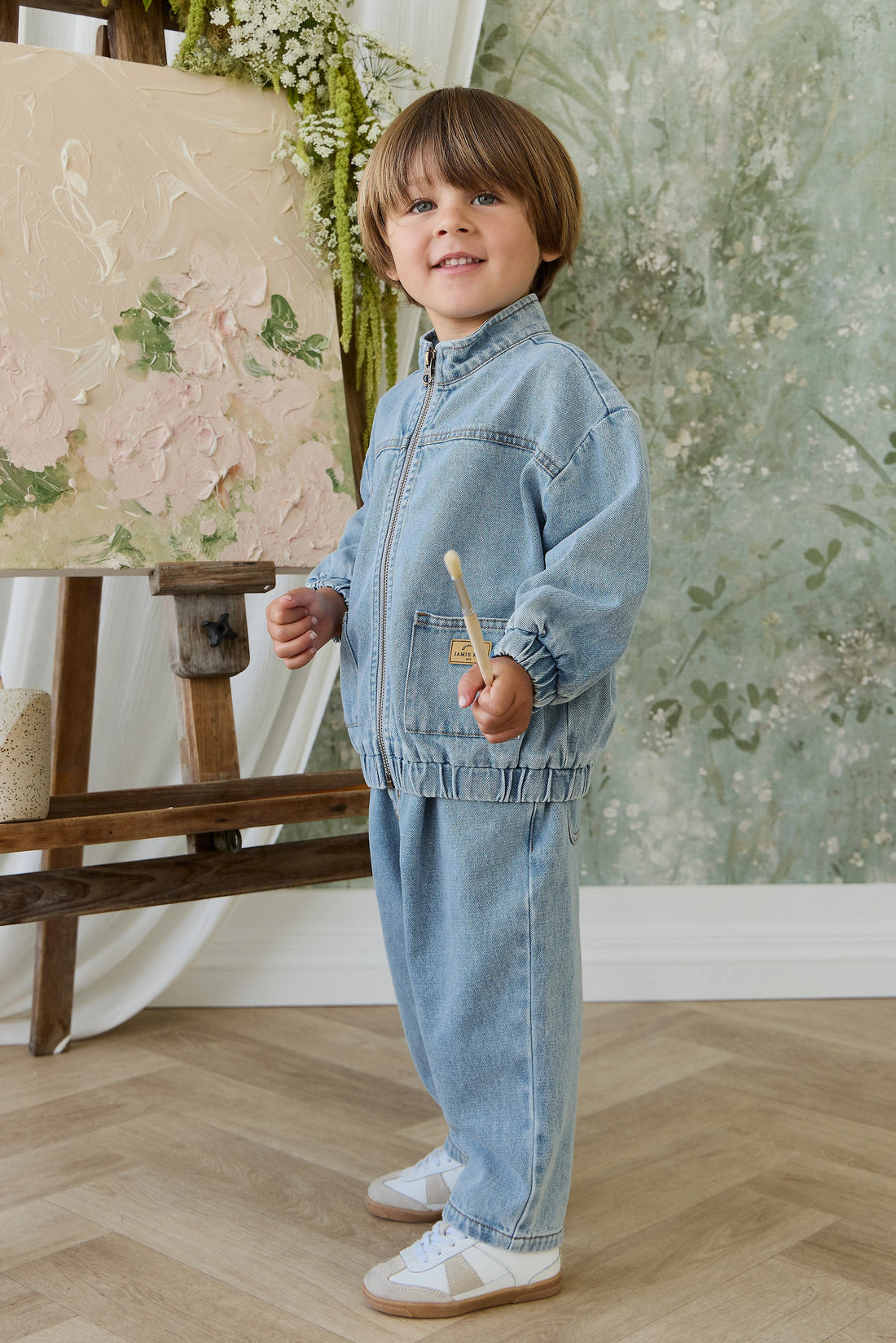 Murray Denim Jacket - Light Wash Childrens Jacket from Jamie Kay USA