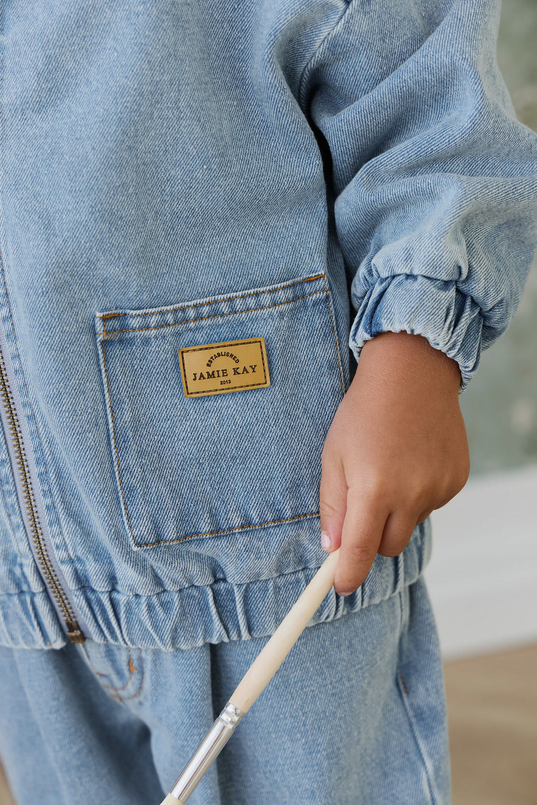 Murray Denim Jacket - Light Wash Childrens Jacket from Jamie Kay USA