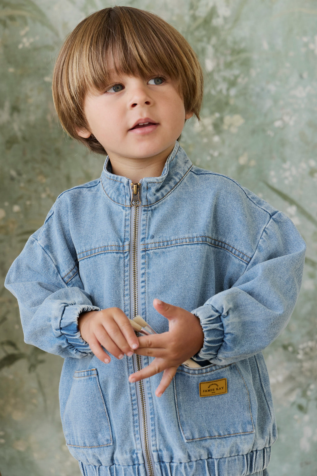Murray Denim Jacket - Light Wash Childrens Jacket from Jamie Kay USA