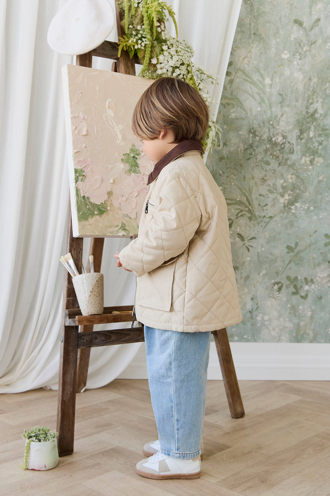 Wolfe Jacket - Sandstone Childrens Jacket from Jamie Kay USA
