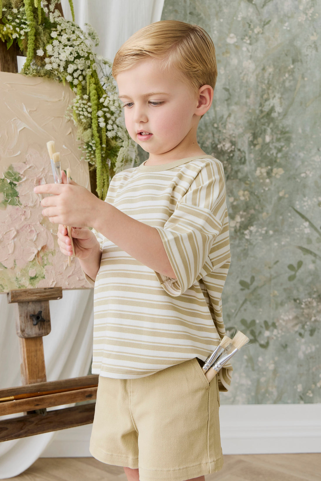 Griffin Short - Barley Childrens Shorts from Jamie Kay USA