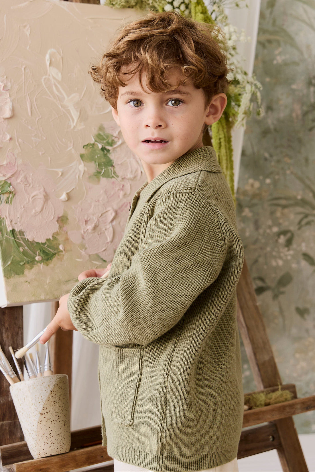 Hendrick Knit Jacket - Backyard Childrens Jacket from Jamie Kay USA