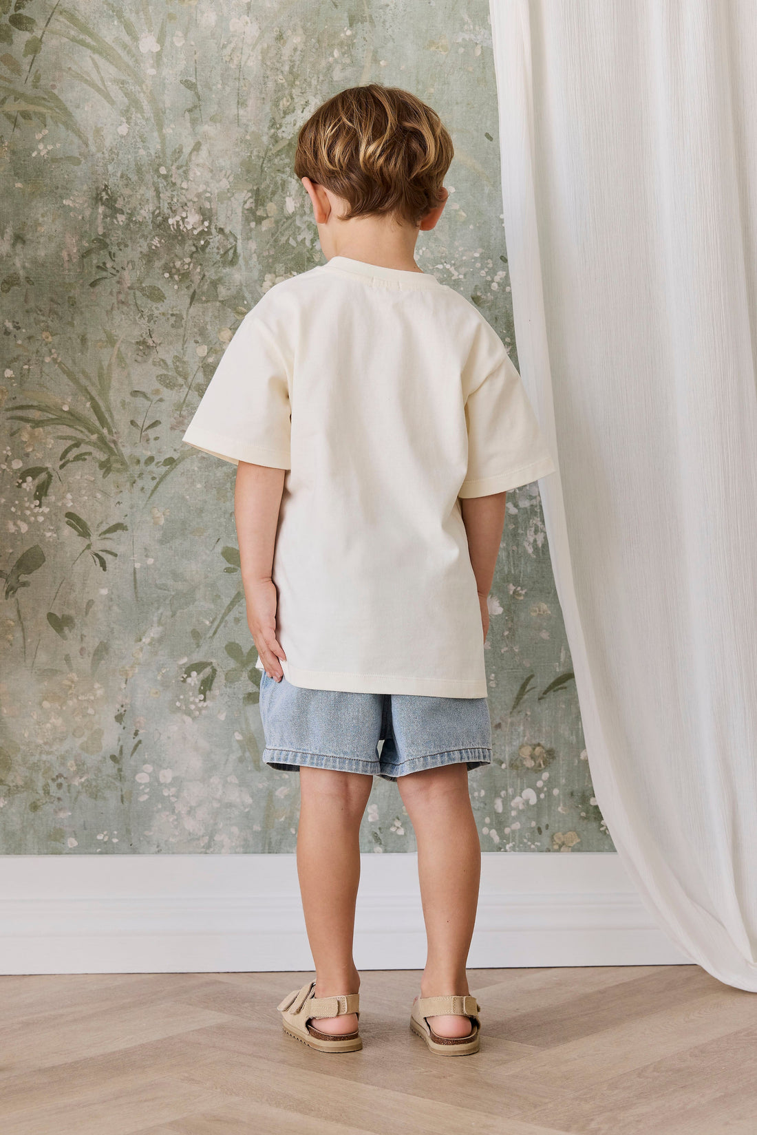 Kane Denim Short - Light Wash Childrens Shorts from Jamie Kay USA