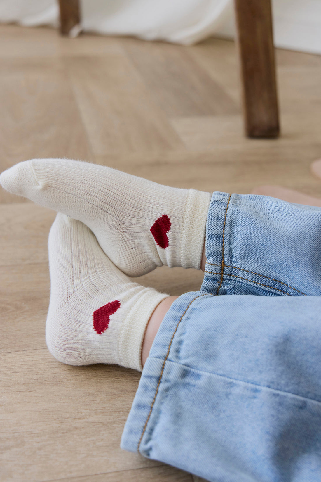 Bellamy Sock - Bellamy Heart Urban Red Childrens Socks from Jamie Kay USA