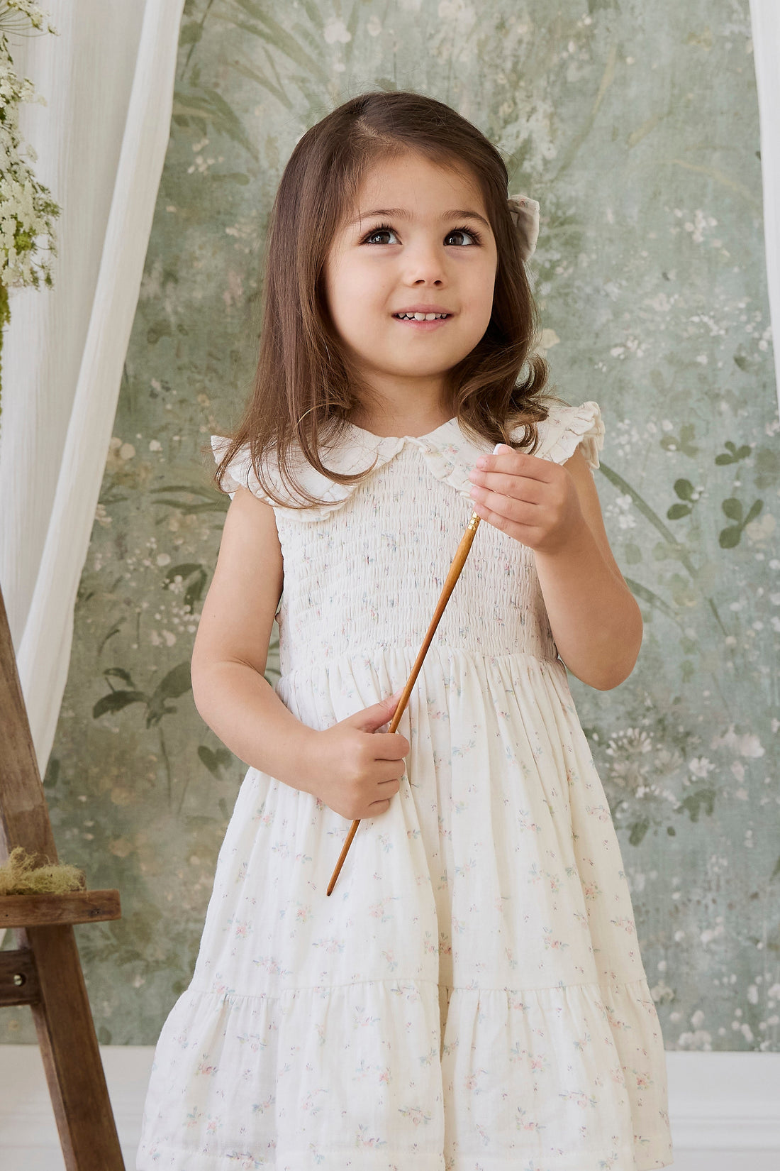 Organic Cotton Muslin Christabel Dress - Solange Snow Childrens Dress from Jamie Kay USA