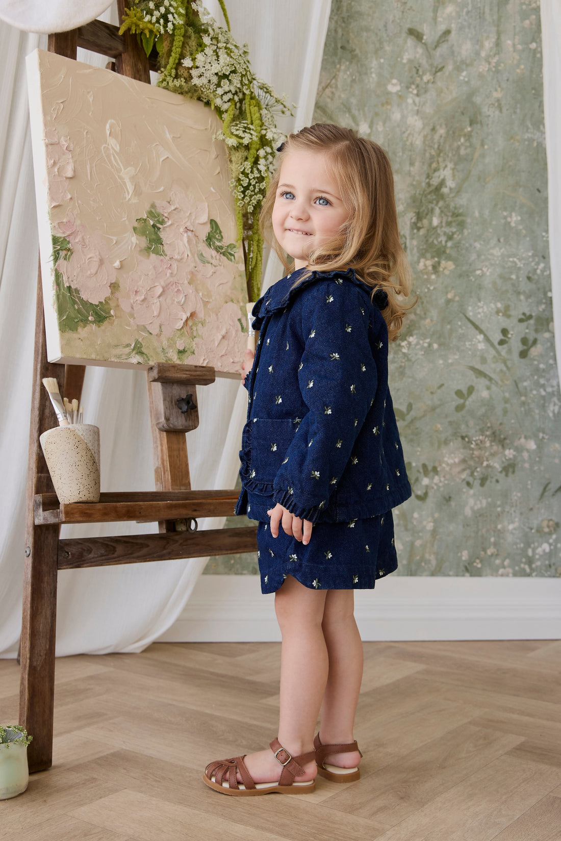 Jardine Short - Lisa Indigo Childrens Shorts from Jamie Kay USA