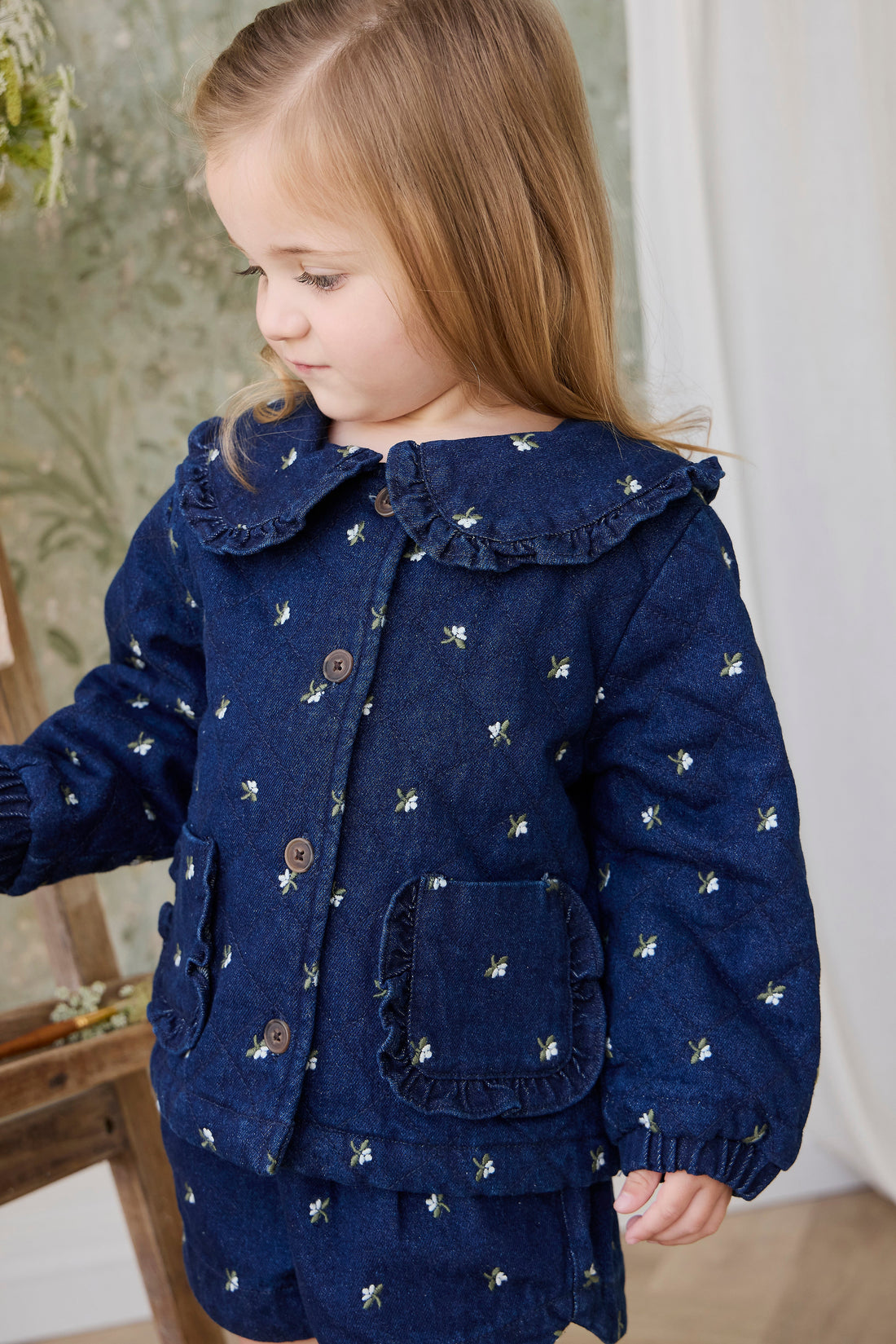 Amandine Jacket - Lisa Indigo Childrens Jacket from Jamie Kay USA