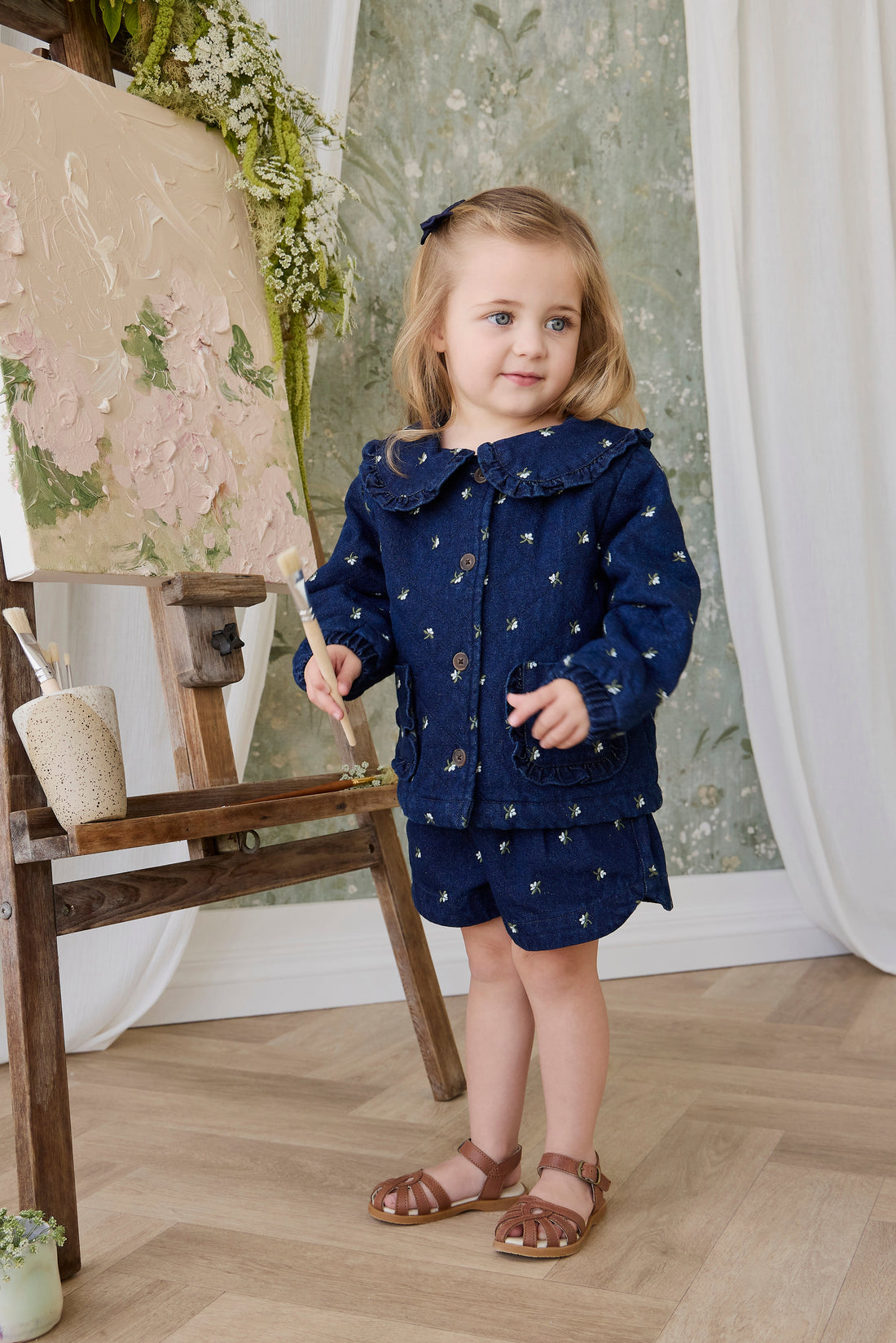 Jardine Short - Lisa Indigo Childrens Shorts from Jamie Kay USA