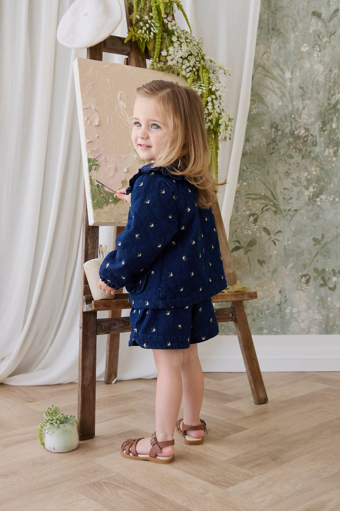 Amandine Jacket - Lisa Indigo Childrens Jacket from Jamie Kay USA