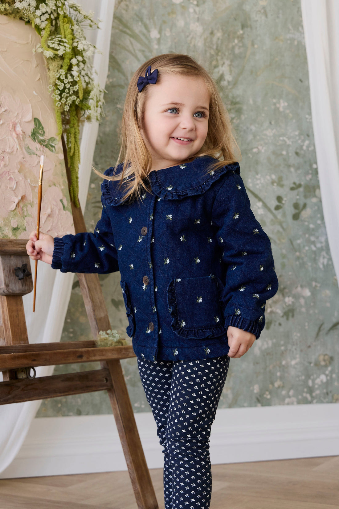 Amandine Jacket - Lisa Indigo Childrens Jacket from Jamie Kay USA