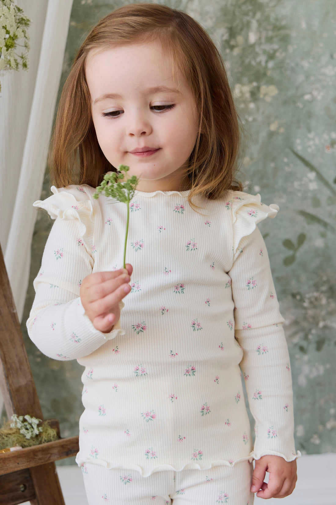 Organic Cotton Rib Winslet Top - Emma Whisper Childrens Top from Jamie Kay USA