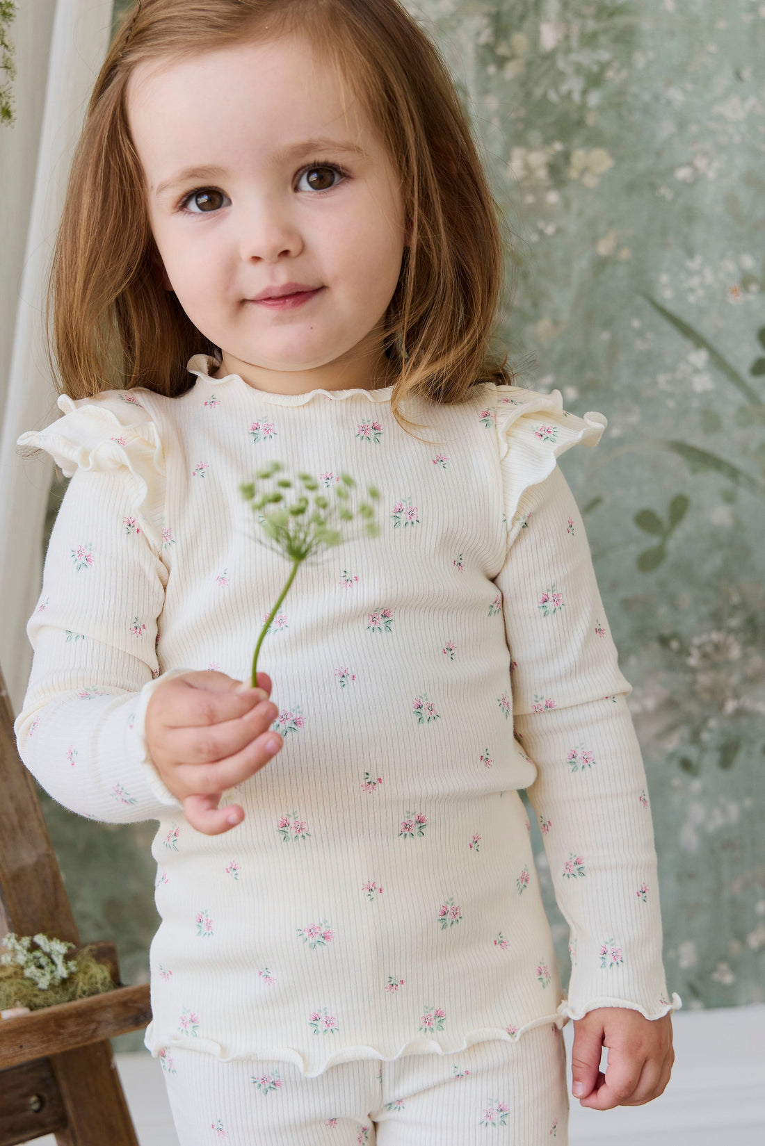 Organic Cotton Rib Winslet Top - Emma Whisper Childrens Top from Jamie Kay USA