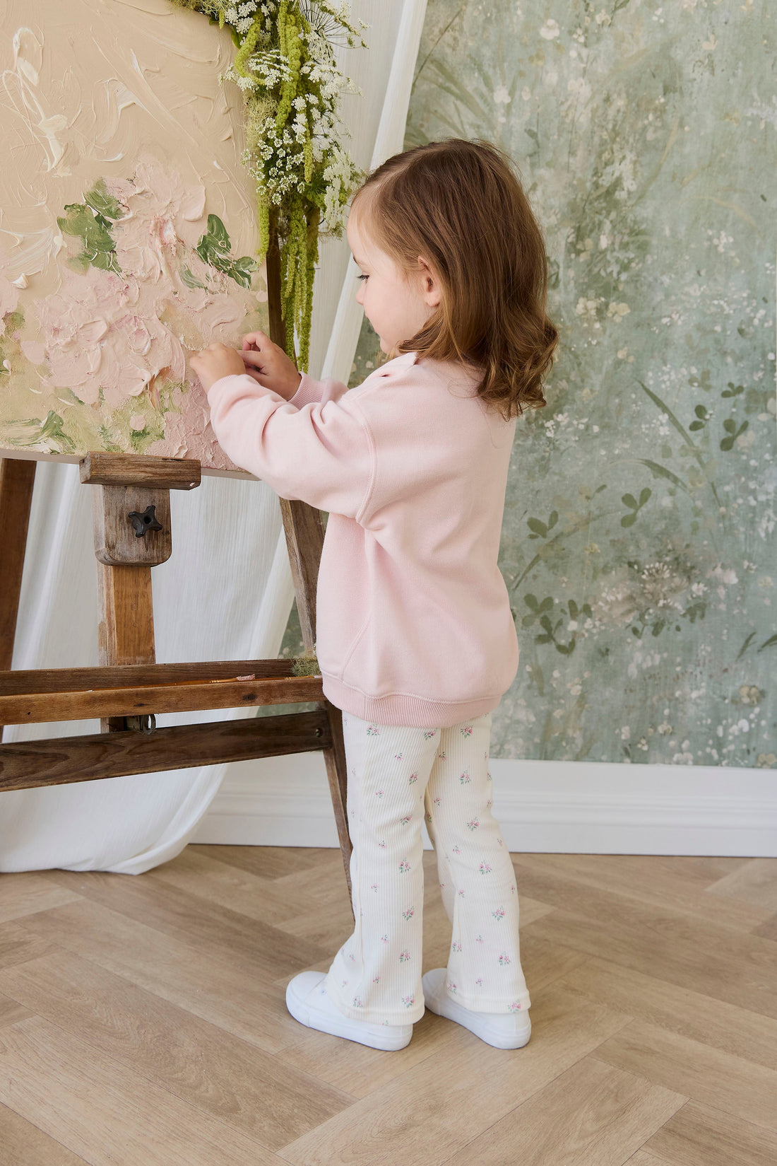 Organic Cotton Rib Winslet Pant - Emma Whisper Childrens Pant from Jamie Kay USA