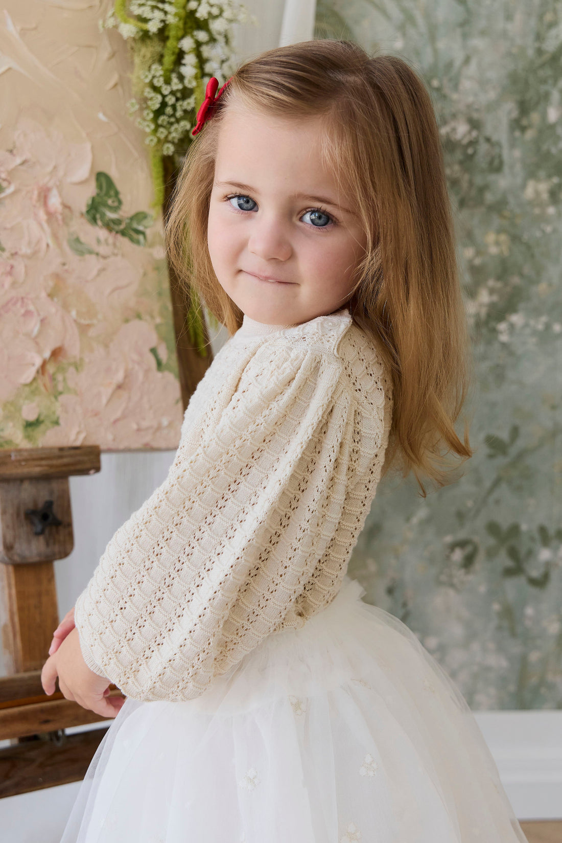 Monica Jumper - Vanilla Childrens Jumper from Jamie Kay USA