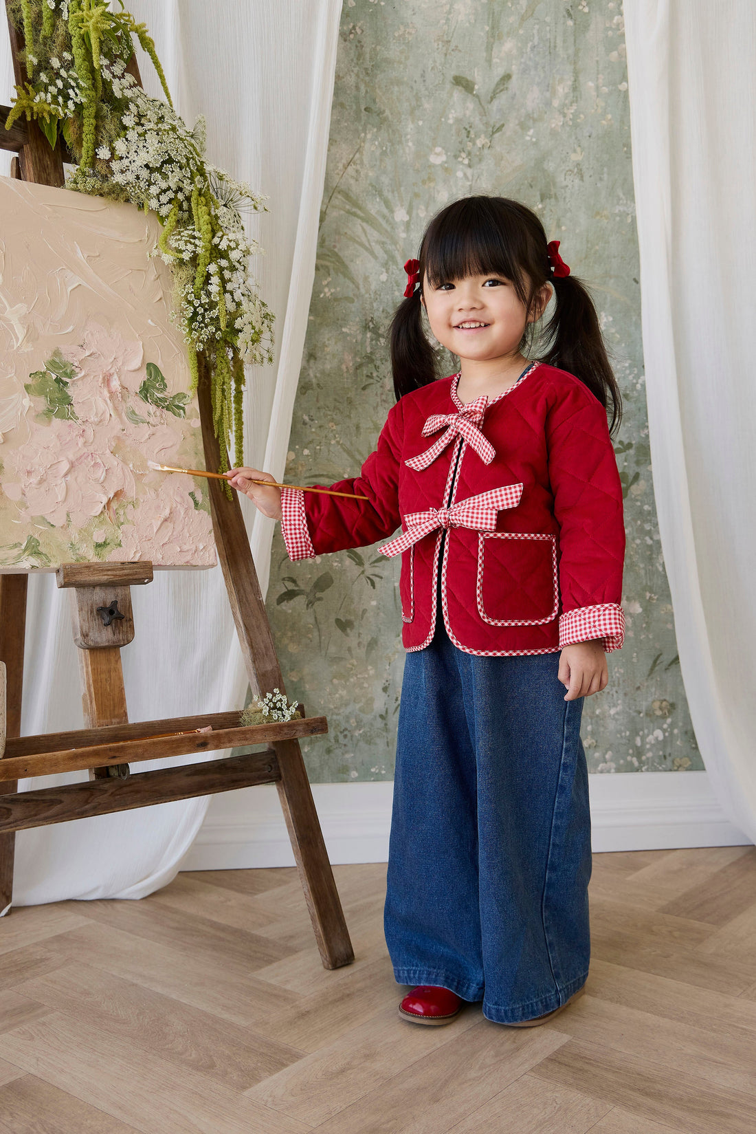 Winslet Jacket - Ribbon Childrens Jacket from Jamie Kay USA