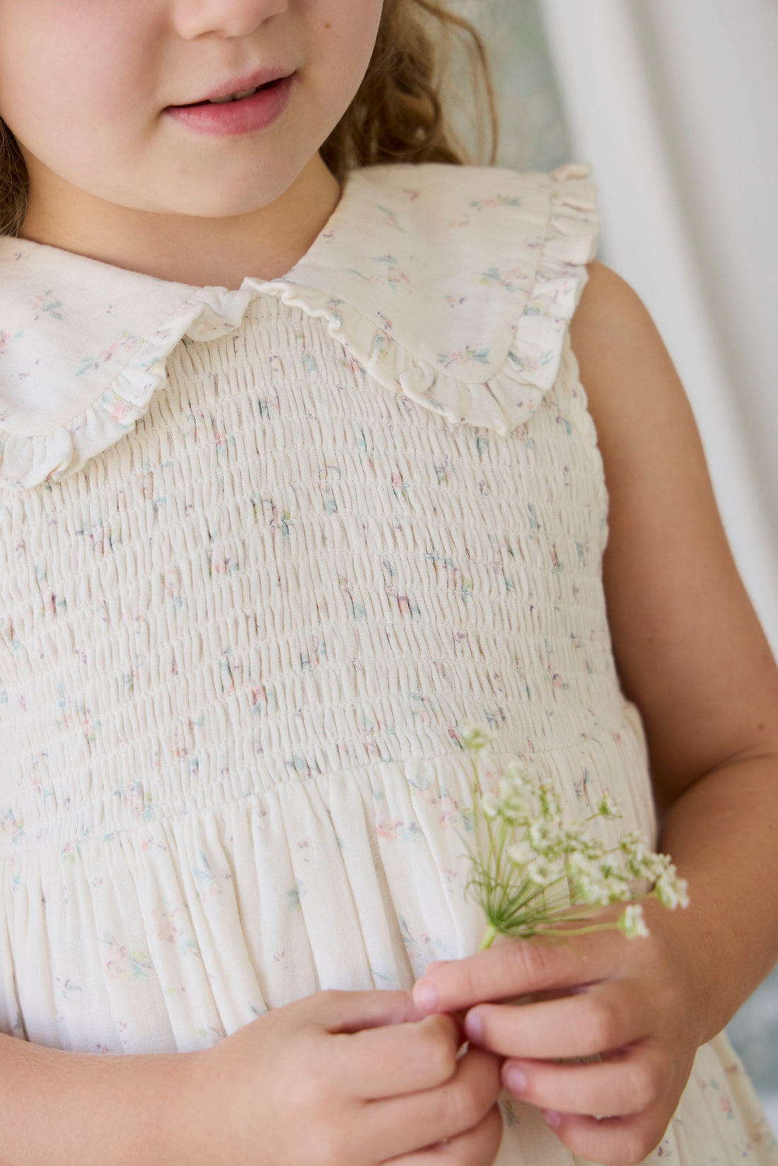 Organic Cotton Muslin Christabel Dress - Solange Snow Childrens Dress from Jamie Kay USA