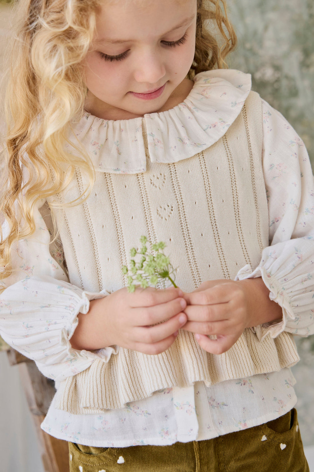 Antonia Top - Vanilla Childrens Top from Jamie Kay USA