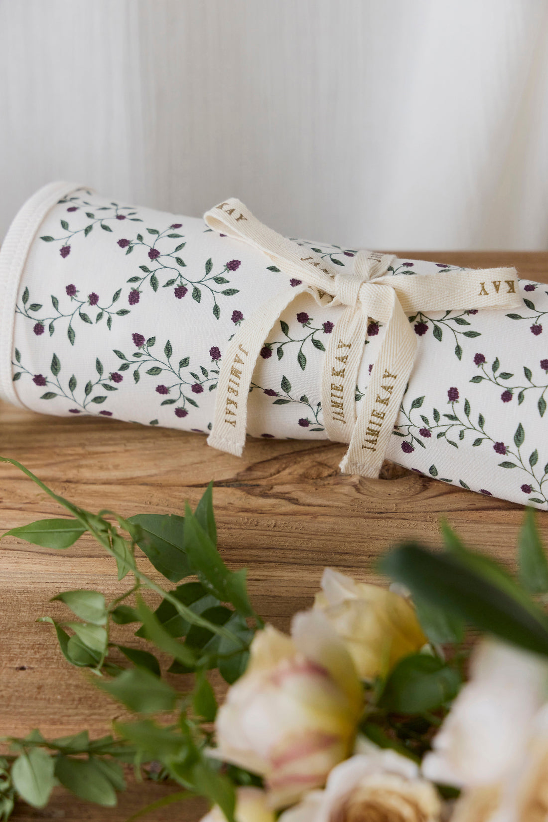 Organic Cotton Murphy Wrap - Mulberries Childrens Blanket from Jamie Kay USA
