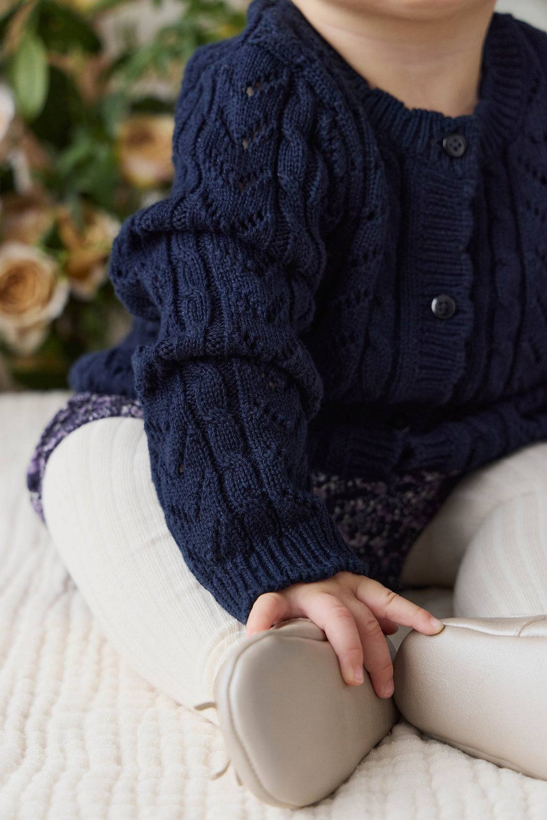 Arabella Knitted Cardigan - Starry Night Childrens Cardigan from Jamie Kay USA