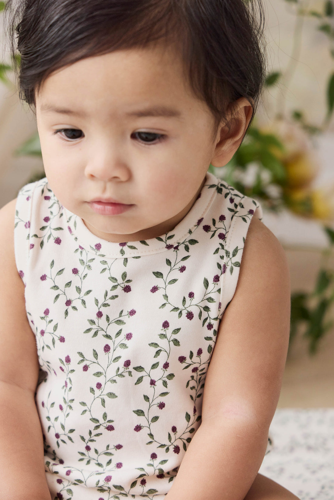 Organic Cotton Lionel Playsuit - Mulberries Childrens Playsuit from Jamie Kay USA