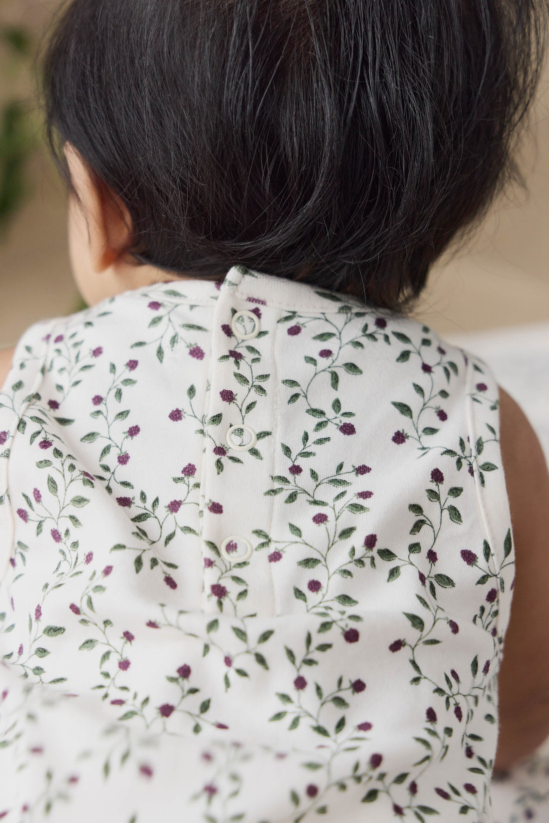 Organic Cotton Lionel Playsuit - Mulberries Childrens Playsuit from Jamie Kay USA