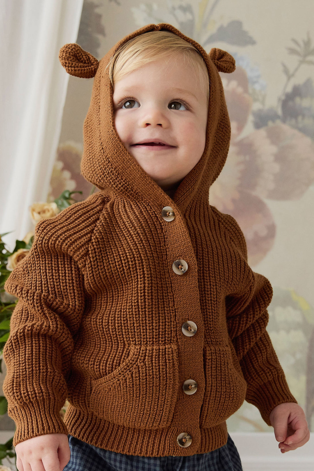 Bear Cardigan - Spice Childrens Cardigan from Jamie Kay USA