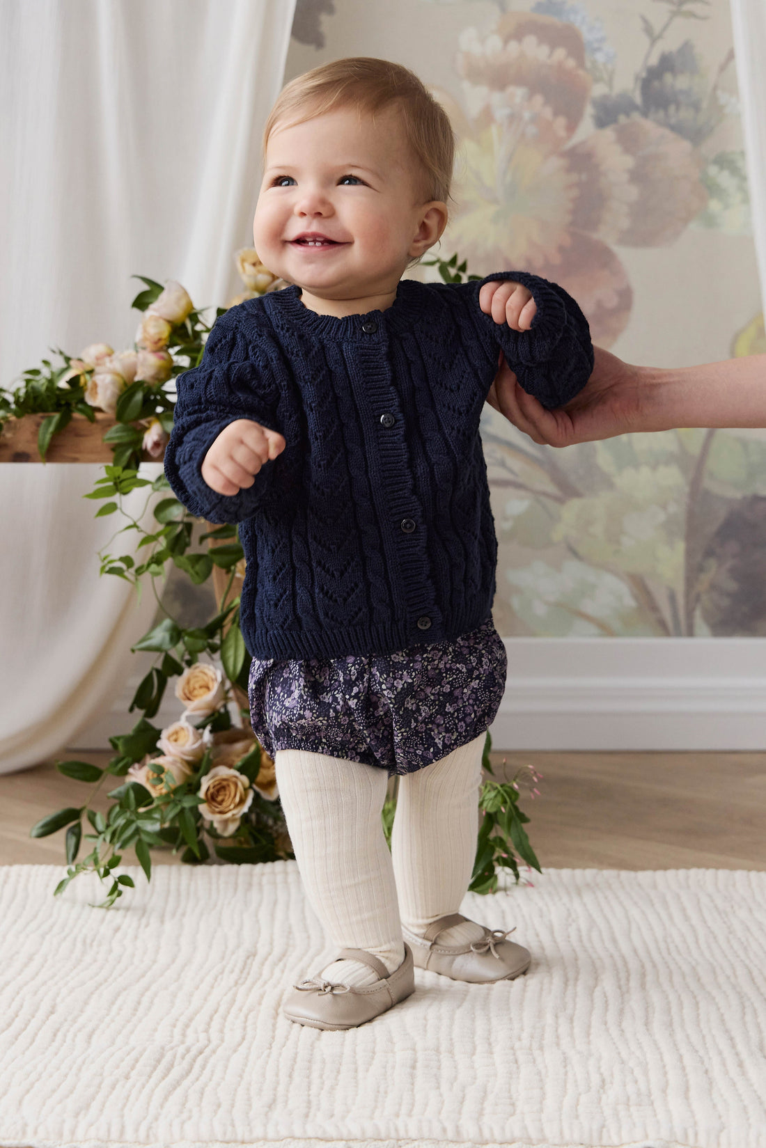 Arabella Knitted Cardigan - Starry Night Childrens Cardigan from Jamie Kay USA
