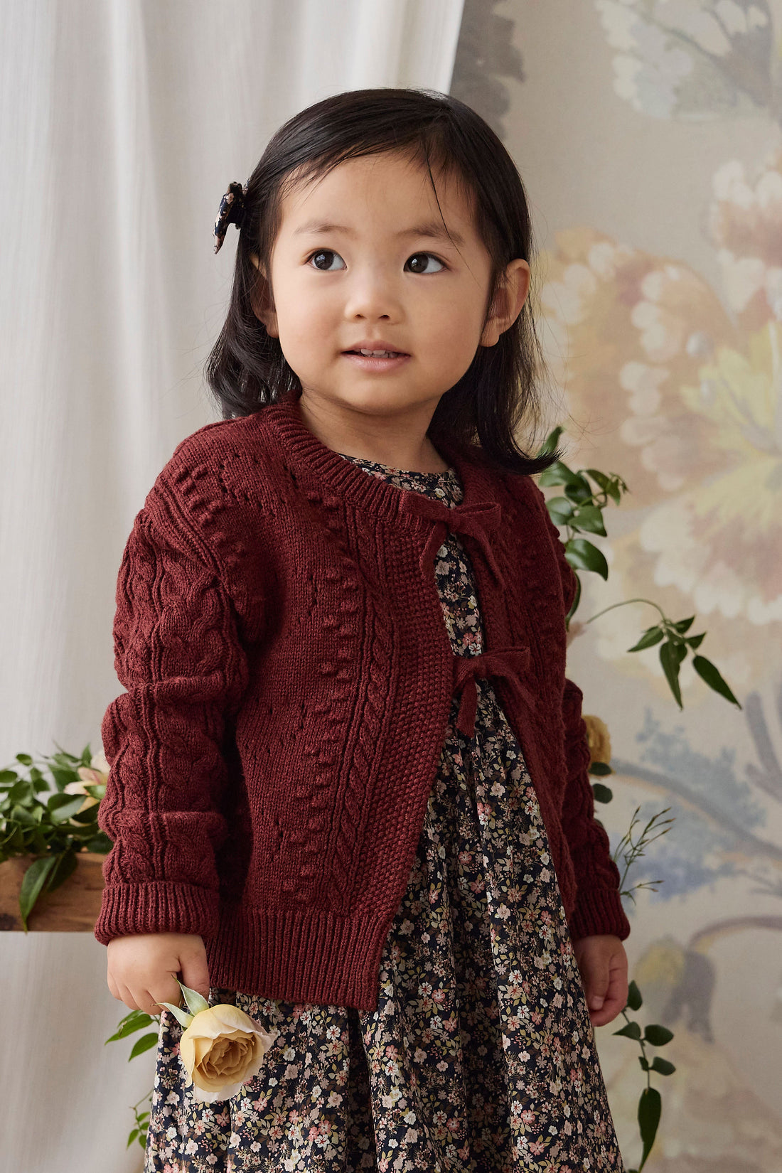 Josephine Knitted Cardigan - Veneer Childrens Cardigan from Jamie Kay USA