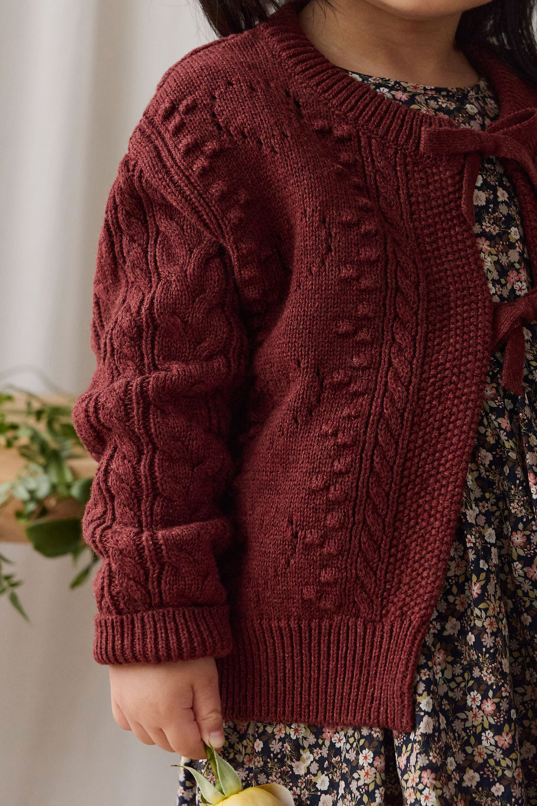 Josephine Knitted Cardigan - Veneer Childrens Cardigan from Jamie Kay USA