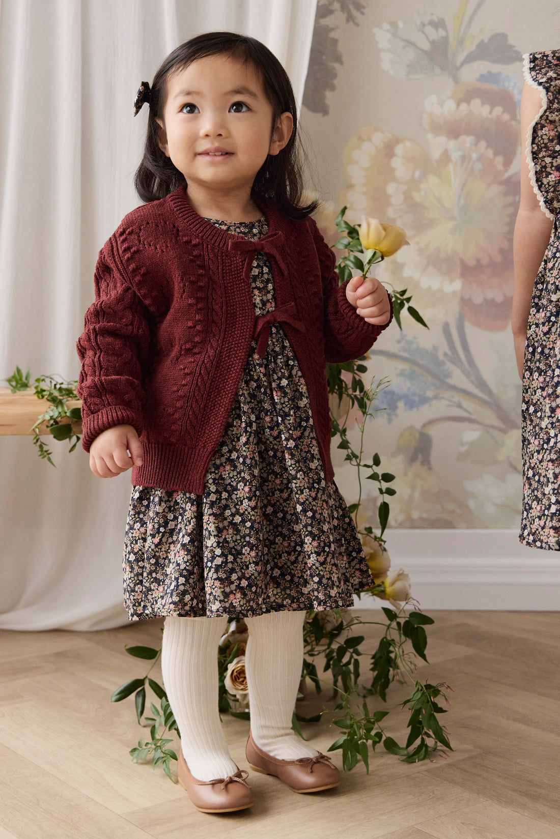 Josephine Knitted Cardigan - Veneer Childrens Cardigan from Jamie Kay USA