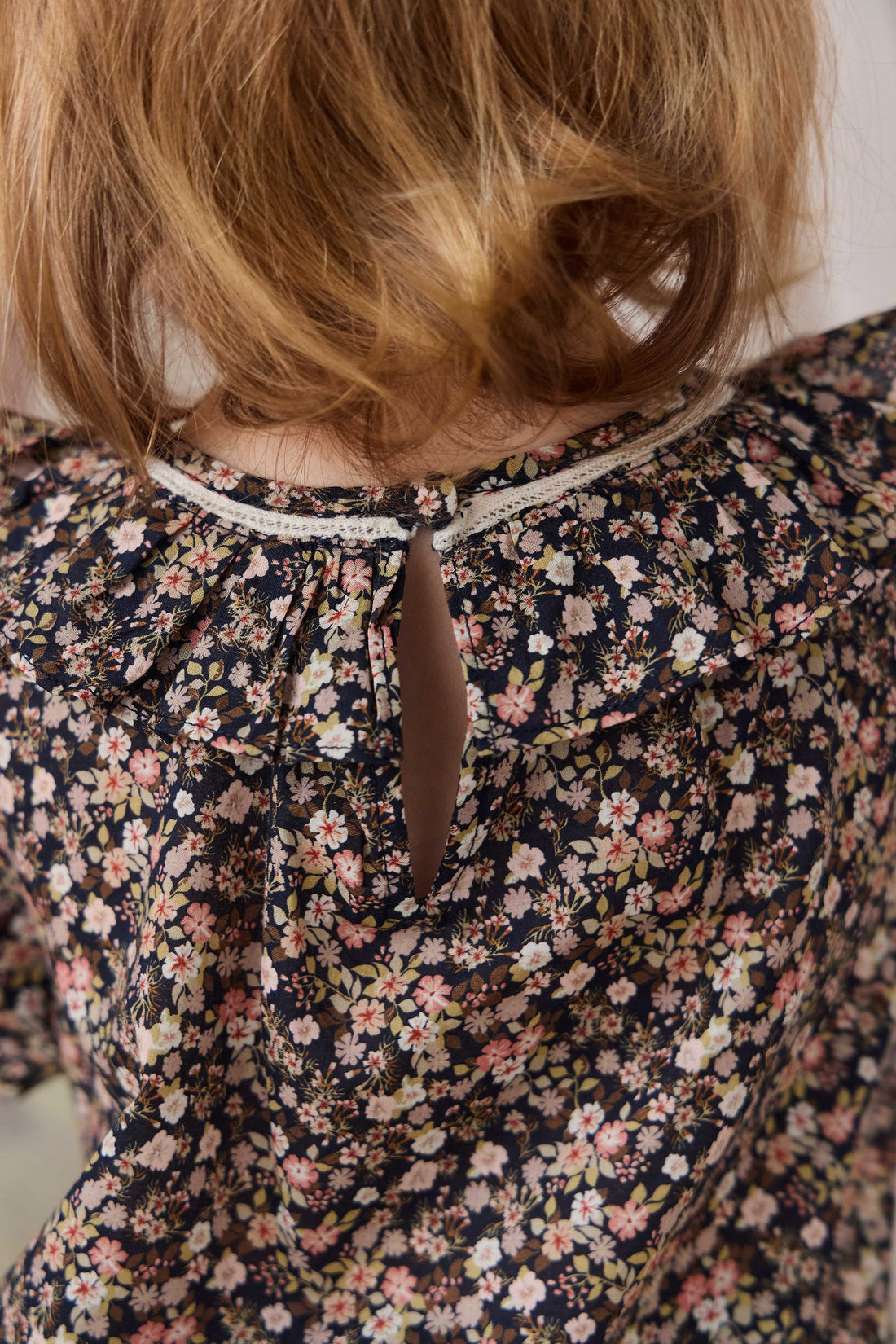 Organic Cotton Leonie Top - Luca Floral Childrens Top from Jamie Kay USA