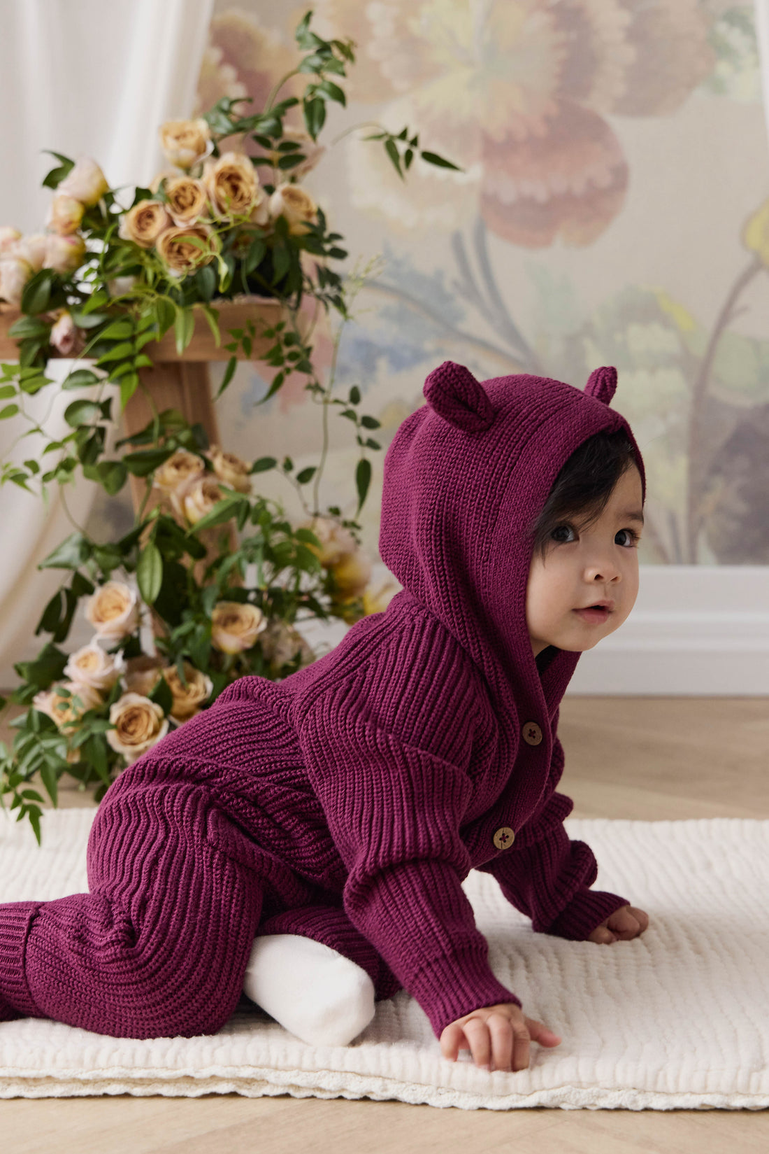Bear Onepiece - Sweet Mulberry Childrens Onepiece from Jamie Kay USA