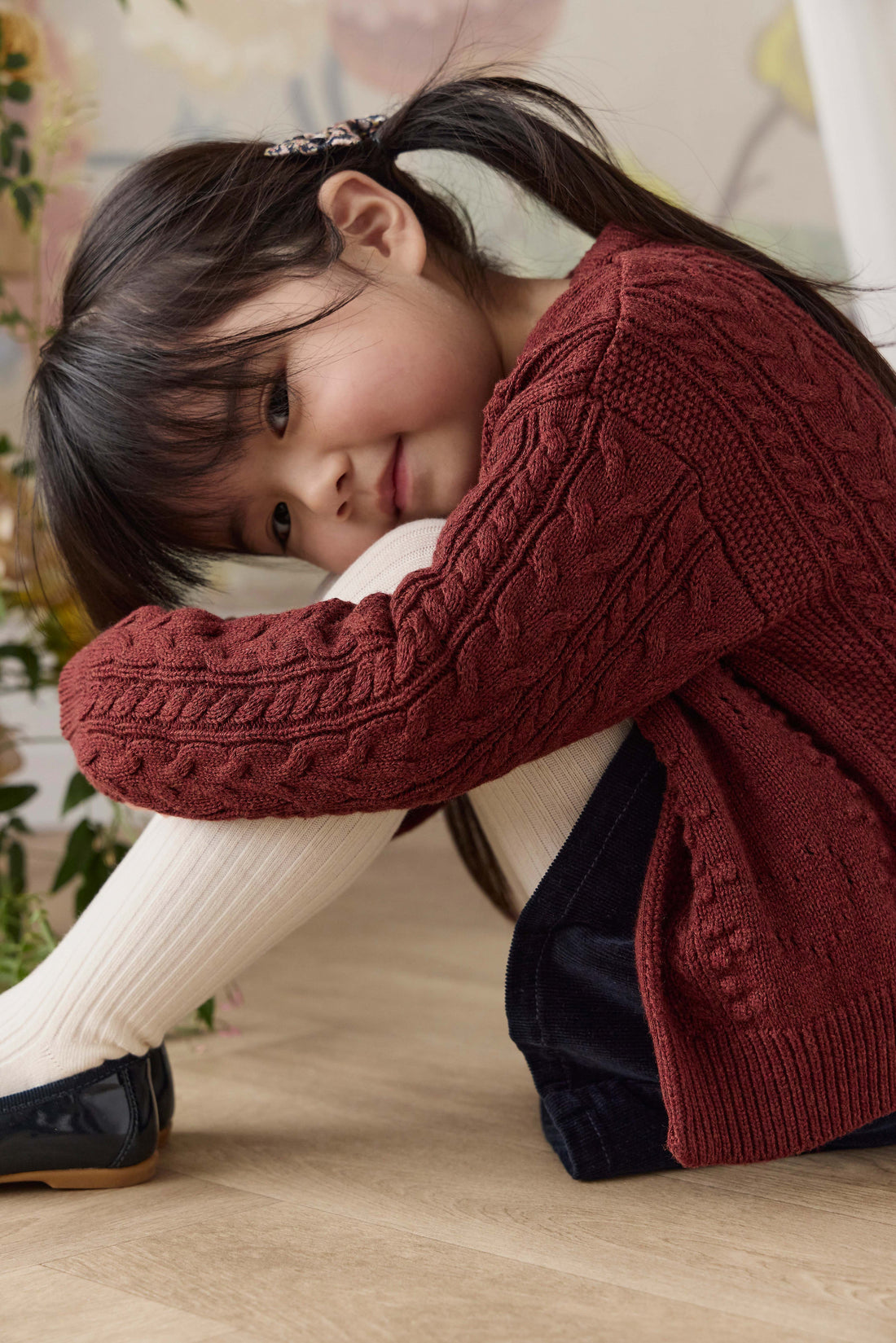 Josephine Knitted Cardigan - Veneer Childrens Cardigan from Jamie Kay USA