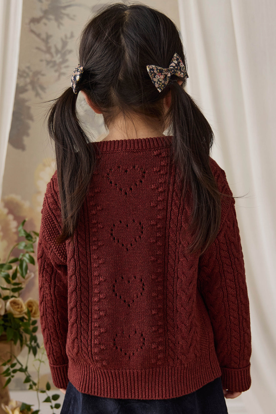 Josephine Knitted Cardigan - Veneer Childrens Cardigan from Jamie Kay USA