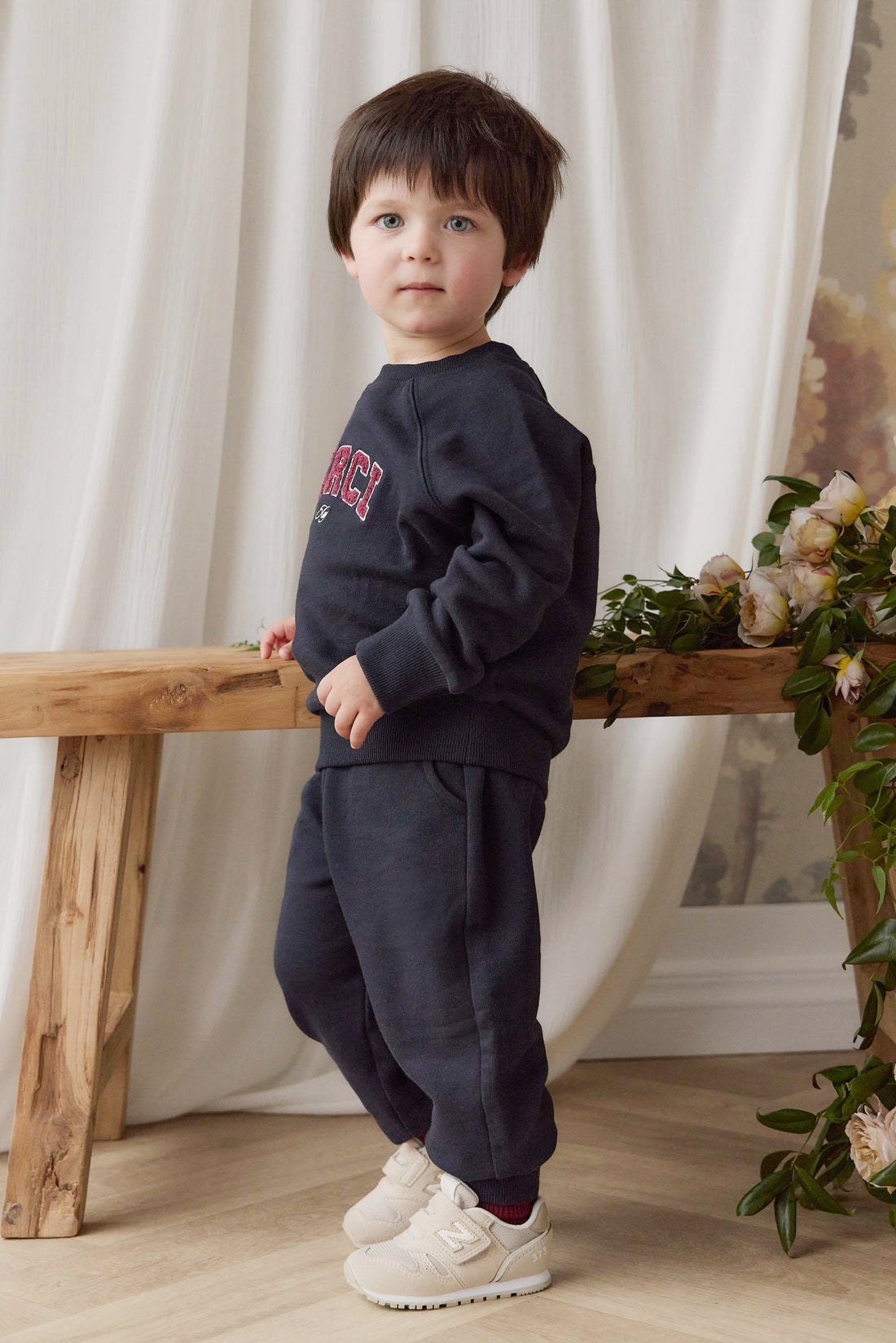 Organic Cotton Nash Track Pant - Maritime Childrens Pants from Jamie Kay USA