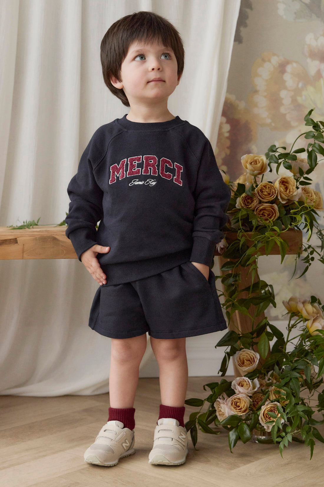 Organic Cotton Nash Sweatshirt - Maritime Merci Childrens Sweatshirt from Jamie Kay USA