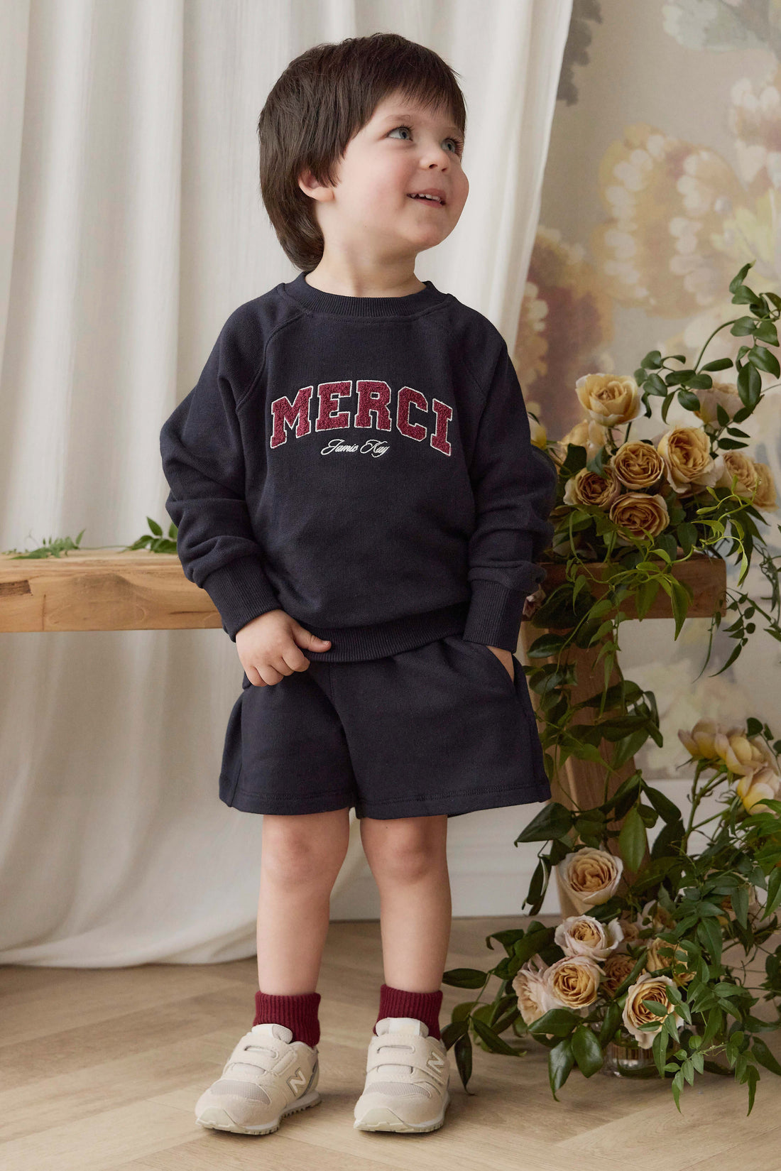 Organic Cotton Nash Sweatshirt - Maritime Merci Childrens Sweatshirt from Jamie Kay USA