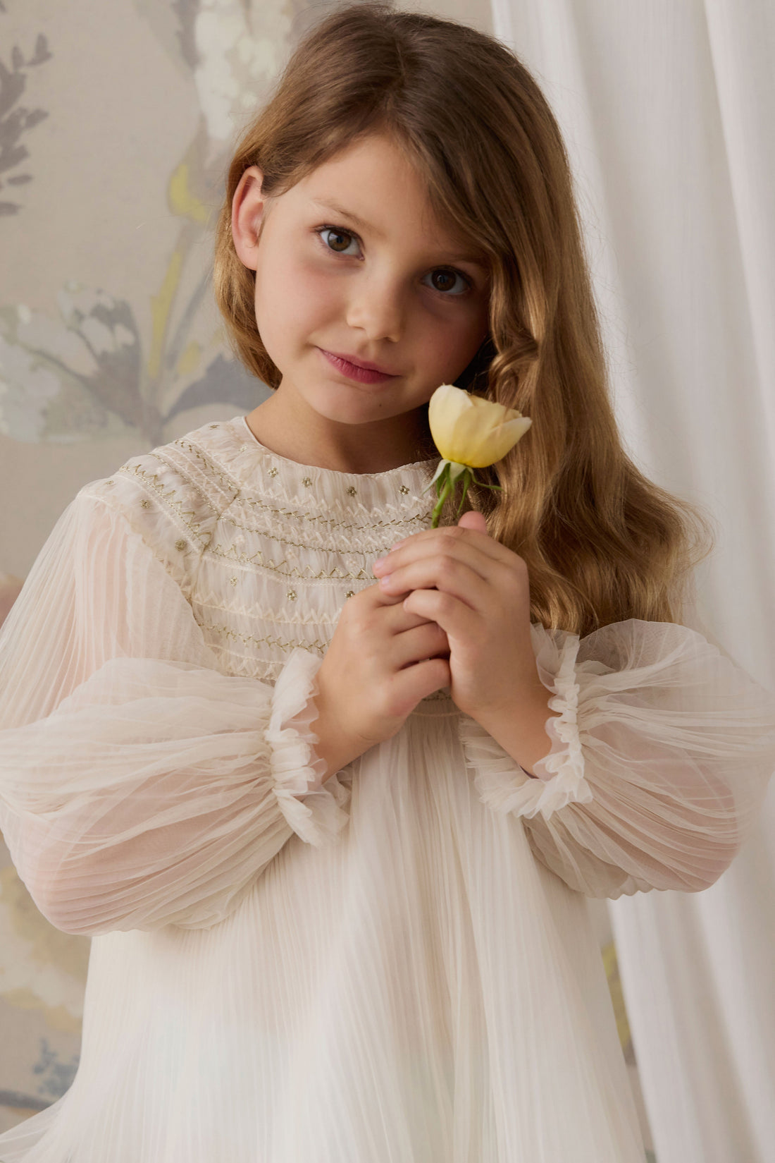Lydie Tulle Dress - Snow Angel Childrens Dress from Jamie Kay USA