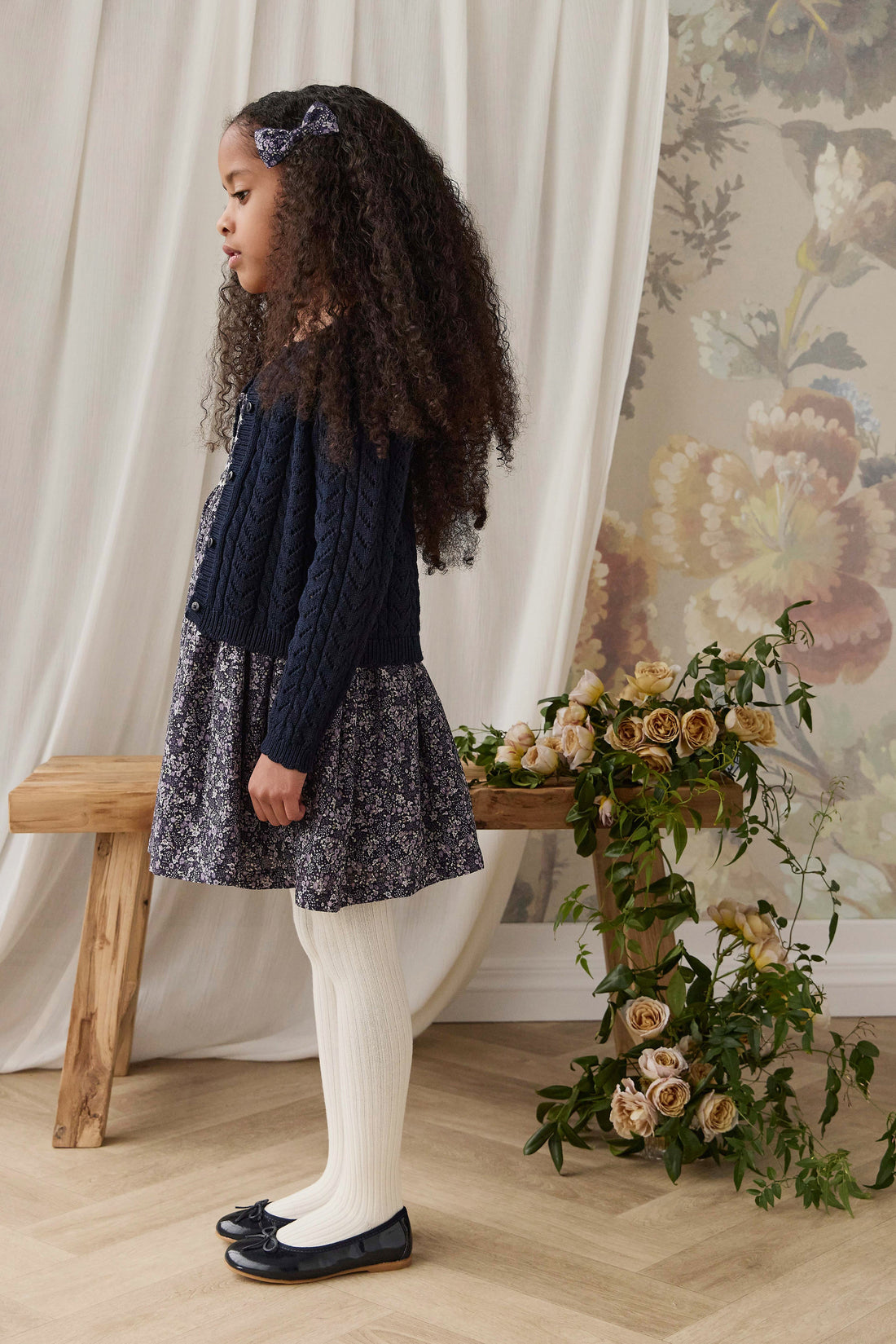 Arabella Knitted Cardigan - Starry Night Childrens Cardigan from Jamie Kay USA