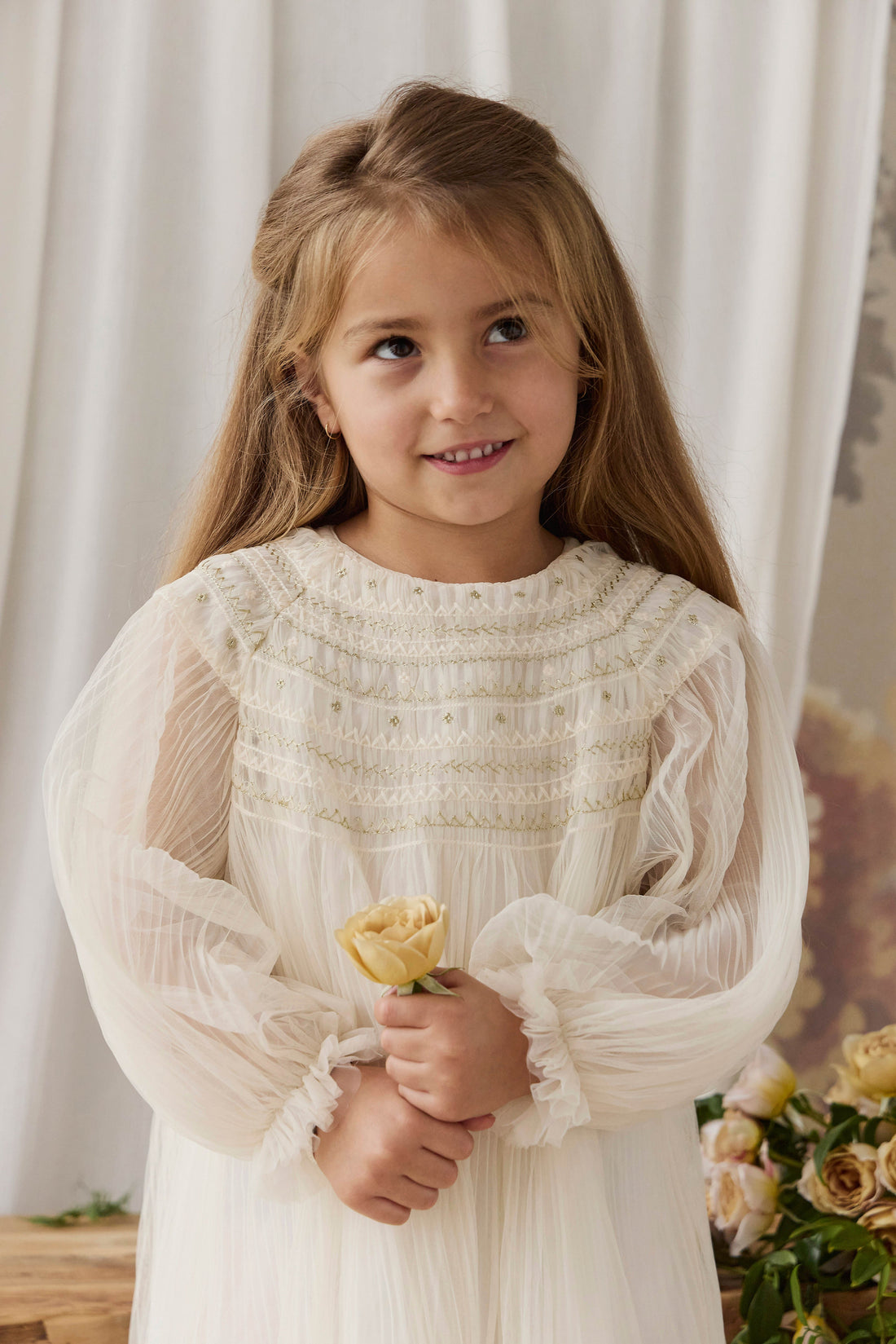 Lydie Tulle Dress - Snow Angel Childrens Dress from Jamie Kay USA