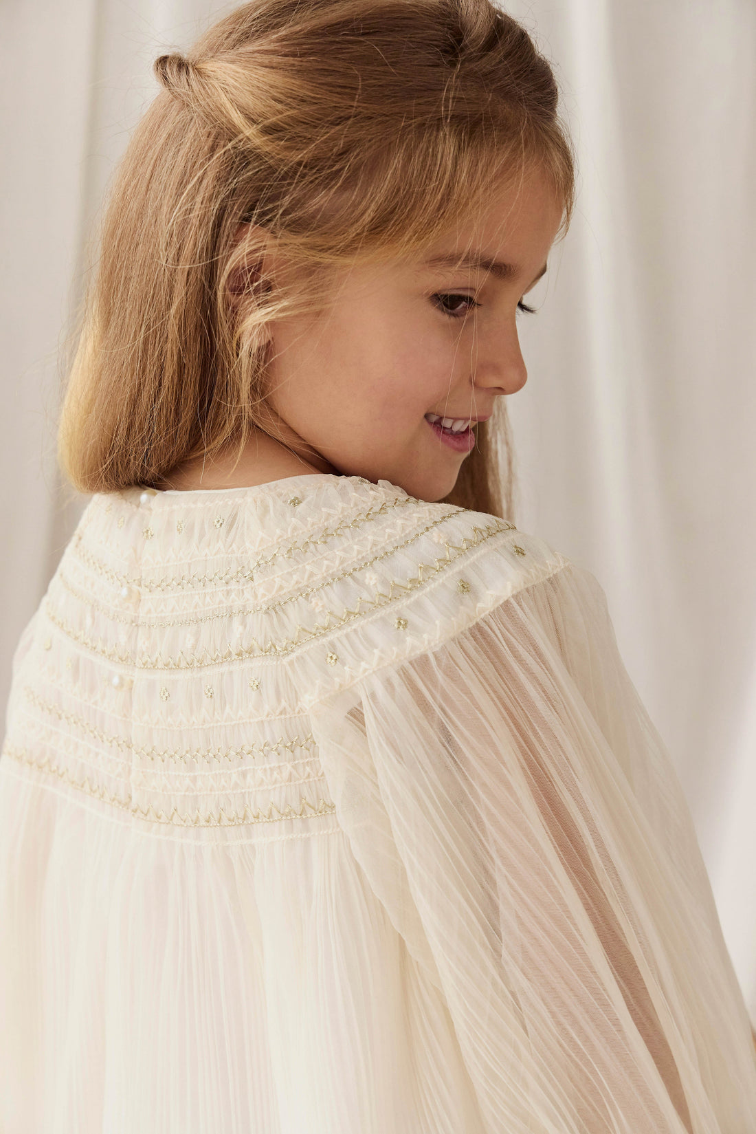 Lydie Tulle Dress - Snow Angel Childrens Dress from Jamie Kay USA