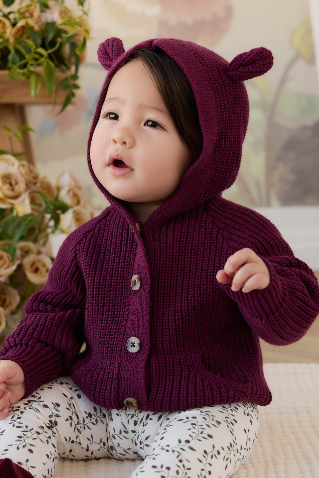 Bear Cardigan - Sweet Mulberry Childrens Cardigan from Jamie Kay USA